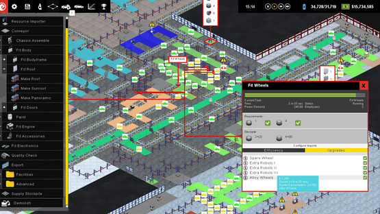 Production Line Screenshot