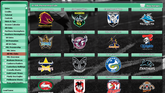 Rugby League Team Manager 2015 Screenshot