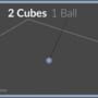 2 Cubes 1 Ball