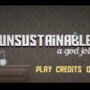 Unsustainable: a god job