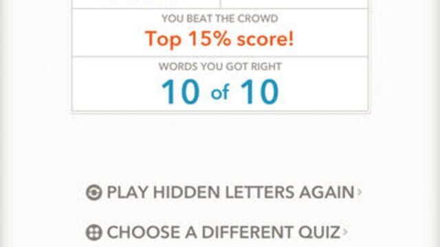 Quizzitive – A Merriam-Webster Word Game (2013)